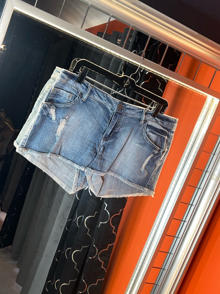 Mudd Vintage Rockstar Distressed Denim Shorts